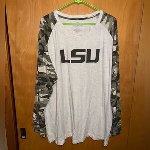 NWOT LSU camo long sleeve tee 3x